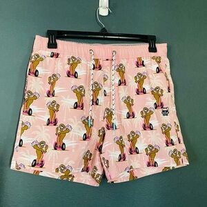 Men’s board shorts sloths party pants large swimwear party wear NWOT